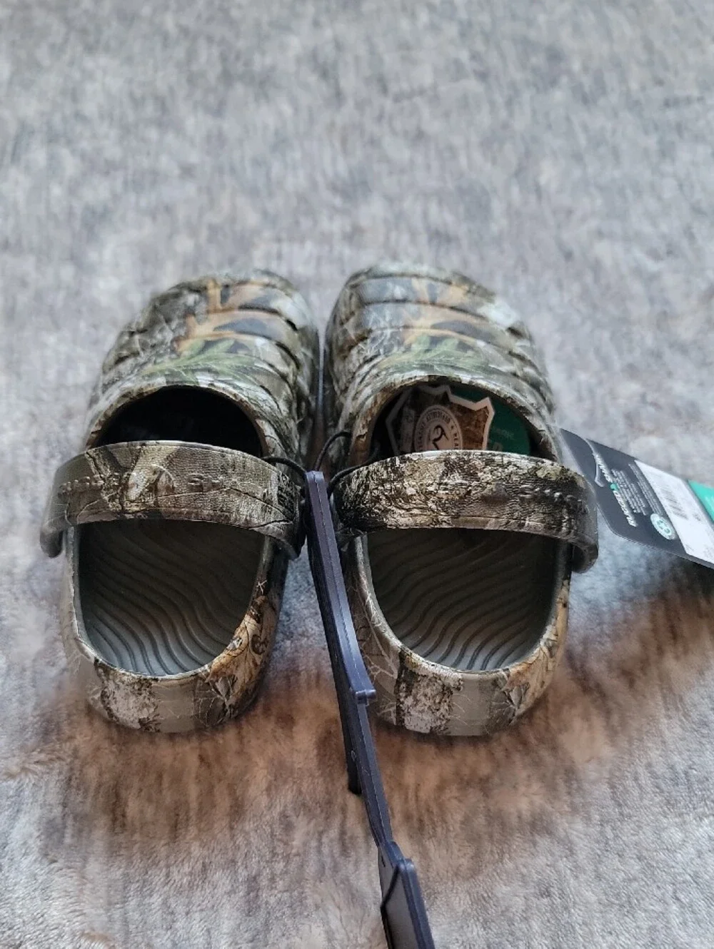 Toddler Camouflage Slip-On Clogs - Green/Brown Size 7